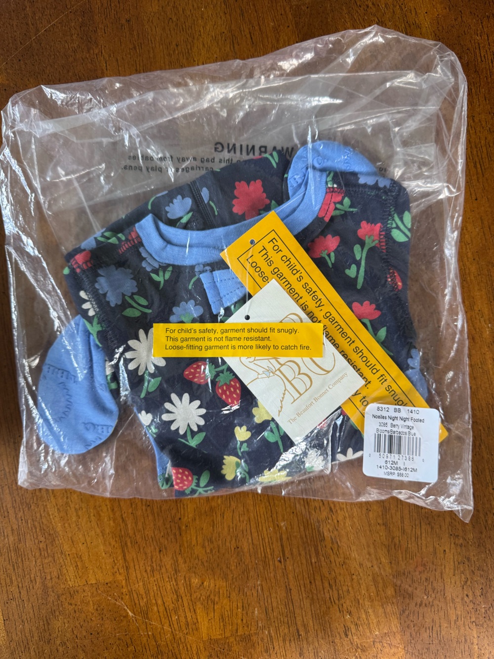 Noelle’s Night Night Footed PJ Berry Vintage